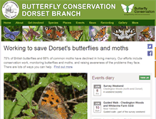 Tablet Screenshot of dorsetbutterflies.com